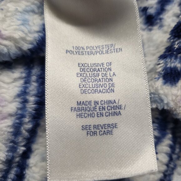 Nautica Womens Sweater Dress Hoodie Size Medium Fleece Anchor Print 3/4 Sleeve - Picture 5 of 14